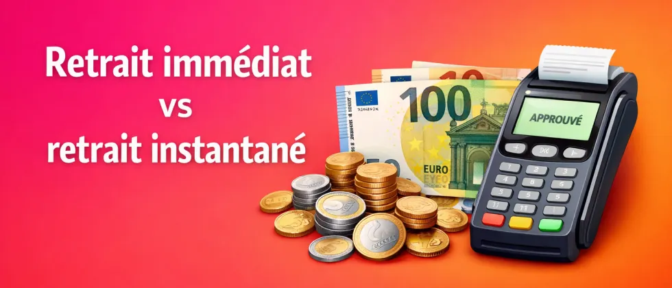 Retrait immédiat vs retrait instantané : ce que ces termes signifient vraiment
